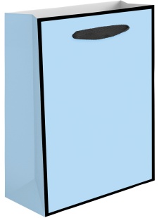 Пакет подарочный, 230гр, Премиум, Светло-голубой, 40*30*12 см, 1 шт.